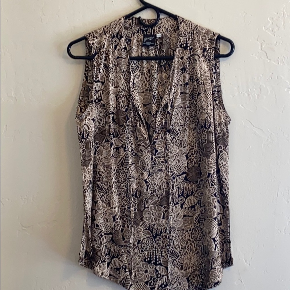 Women’s Rayon top in Brown/Black Size S/M
